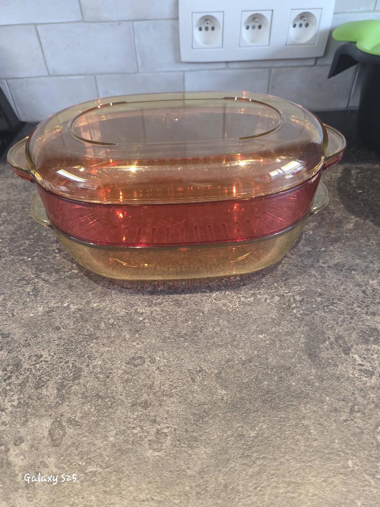 Tupperware microplus 1,5l, Huis en Inrichting, Ophalen, Gebruikt, Geel, Bak of Kom