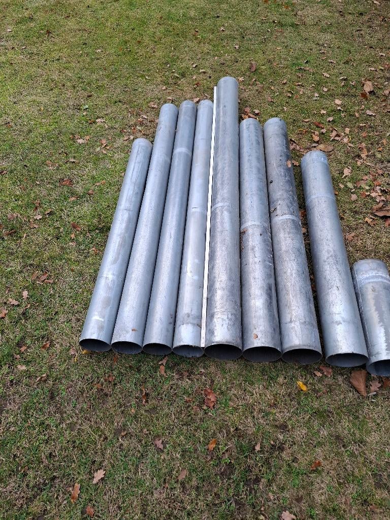 zinken afvoerbuizen, Doe-het-zelf en Bouw, Ophalen, Gebruikt, Zink, Minder dan 2 meter