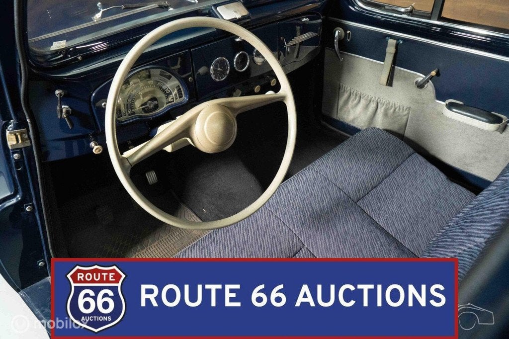 Peugeot 203 Pick Up | 1954 | Route 66 Auctions, Auto's, Oldtimers, Zwart, Bedrijf, Handgeschakeld, Overige carrosserie