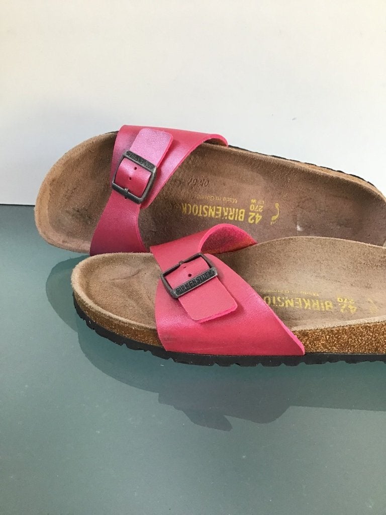 Birkenstock 42 Madrid roze | Gratis verzenden, Kleding | Dames, Schoenen, Slippers, Verzenden, Zo goed als nieuw, Roze