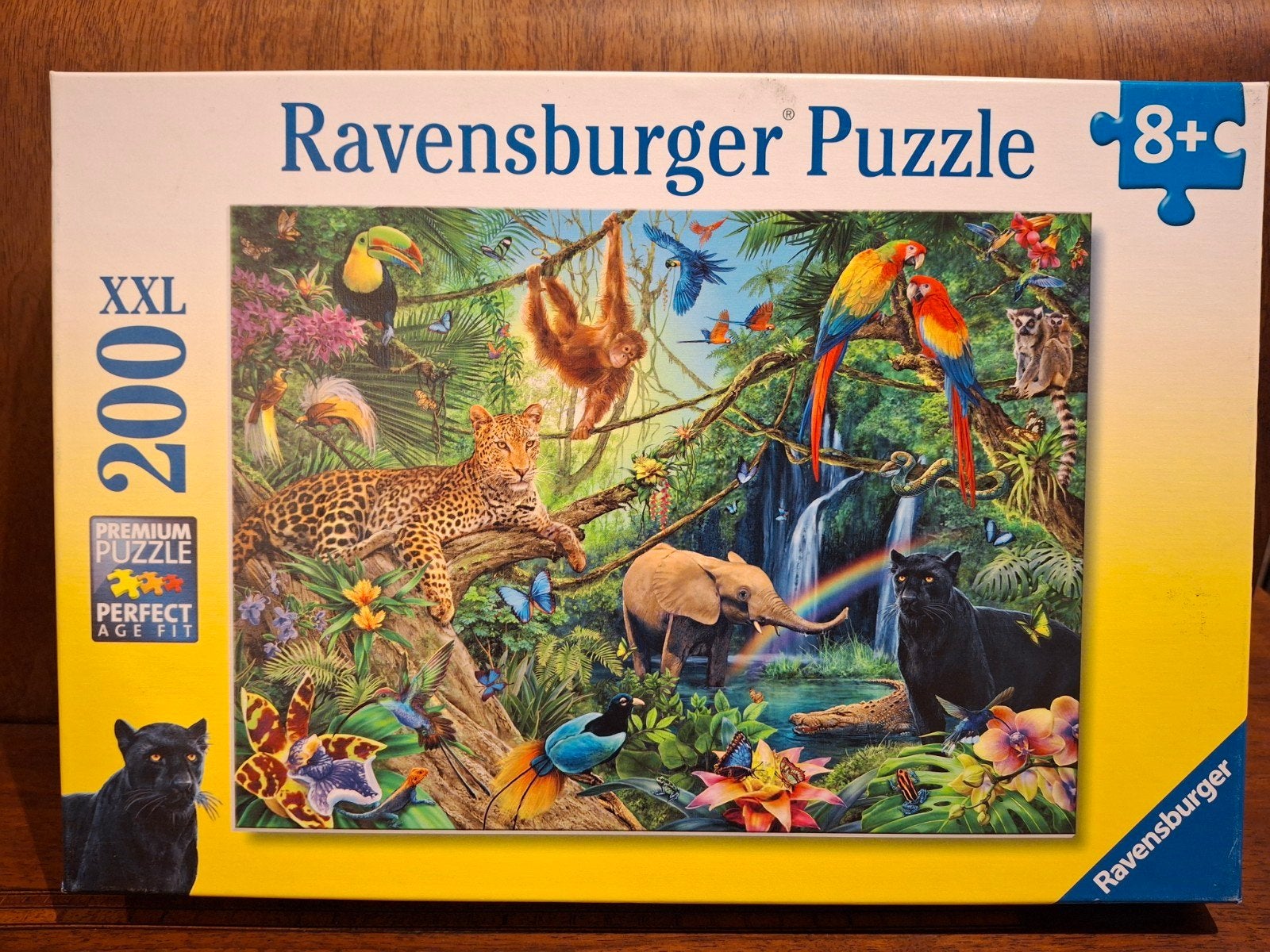 Dieren puzzel 200 stukken Ravensburger, Ophalen of Verzenden, Minder dan 500 stukjes, Gebruikt, Legpuzzel