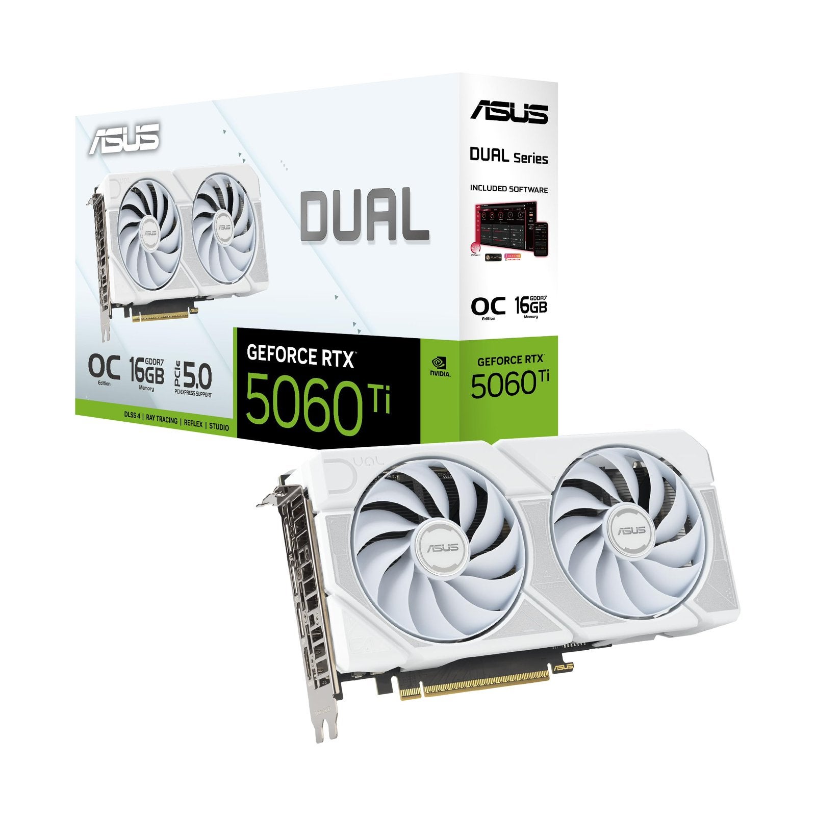 Carte graphique Asus RTX 5060 ti 16gb blanche White, Informatique & Logiciels, Cartes vidéo, Enlèvement ou Envoi, Neuf, Nvidia