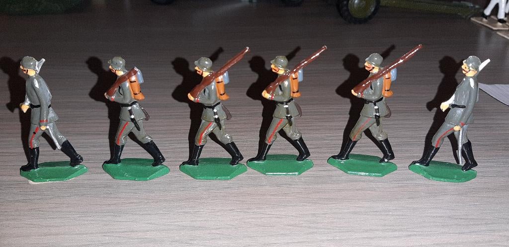 set van zeer oude tinnen soldaatjes, Antiek en Kunst, Ophalen of Verzenden
