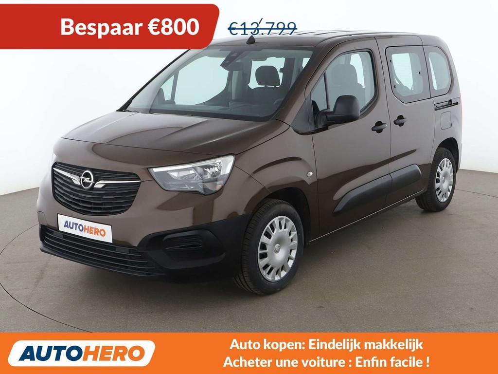 Opel Combo Life 1.2 Turbo Selection (bj 2019), Auto's, Voorwielaandrijving, Stof, Gebruikt, Bruin