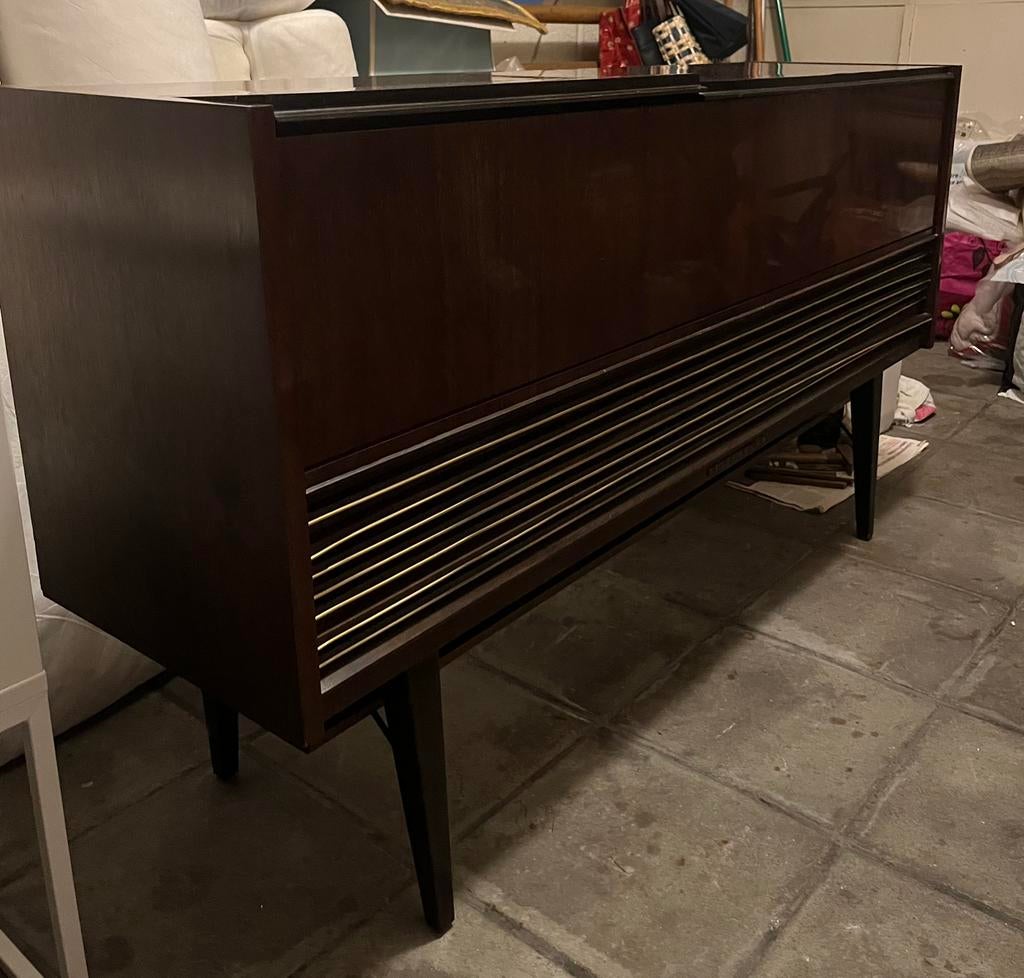 Telefunken vintage hifi-kast uit 1950, Pitch-regelaar, Zo goed als nieuw, Platenspeler, Ophalen