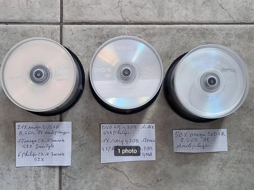 lot divers cloches dvd et cd enregistrable neuf, Enlèvement ou Envoi, Dvd, Iomega, Double couche