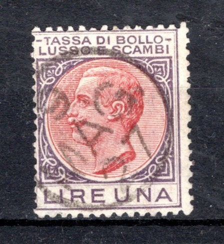 ITALIE - Tassa di Bollo - Lusso e Scambi - Lire une, Envoi, Affranchi
