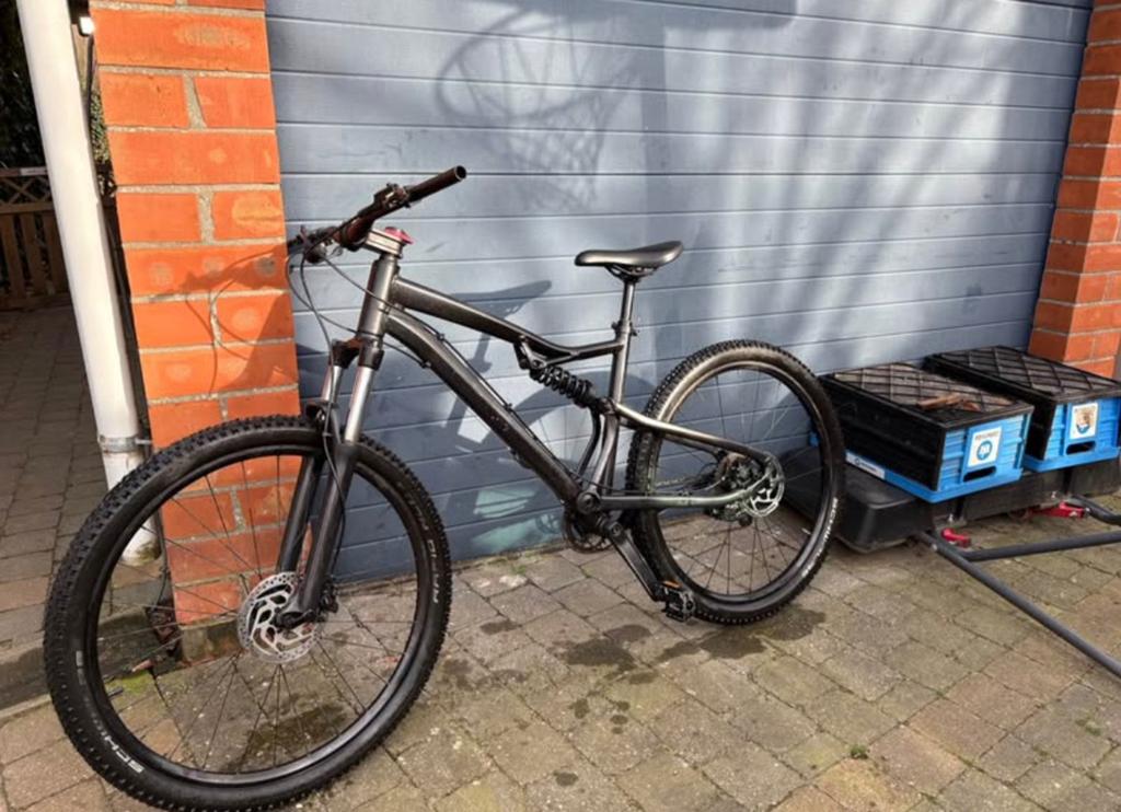 Rockrider st530s full suspension mtb, Ophalen, 24 inch of meer, Gebruikt, Stuur 360° draaibaar