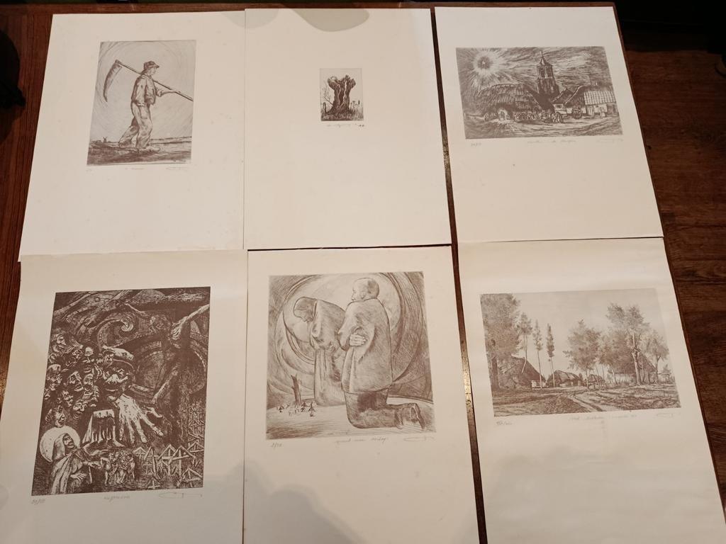 Etsen Victor Buys (Vic/Fik) Buys, Antiek en Kunst, Ophalen of Verzenden