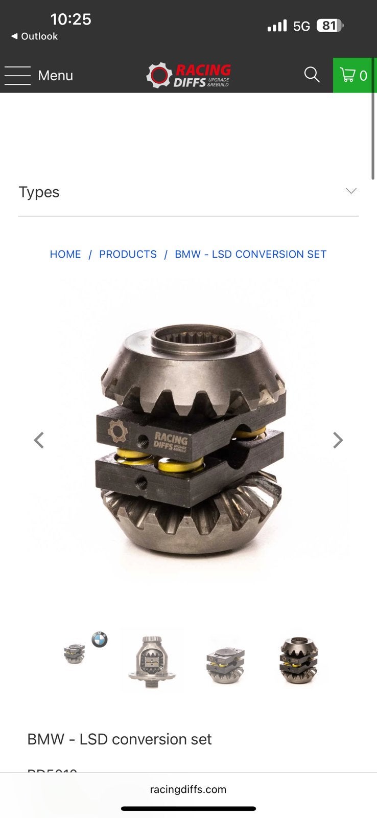 RacingDiffs LSD Conversion Kit BMW Differentieel, Auto-onderdelen, Ophalen, BMW