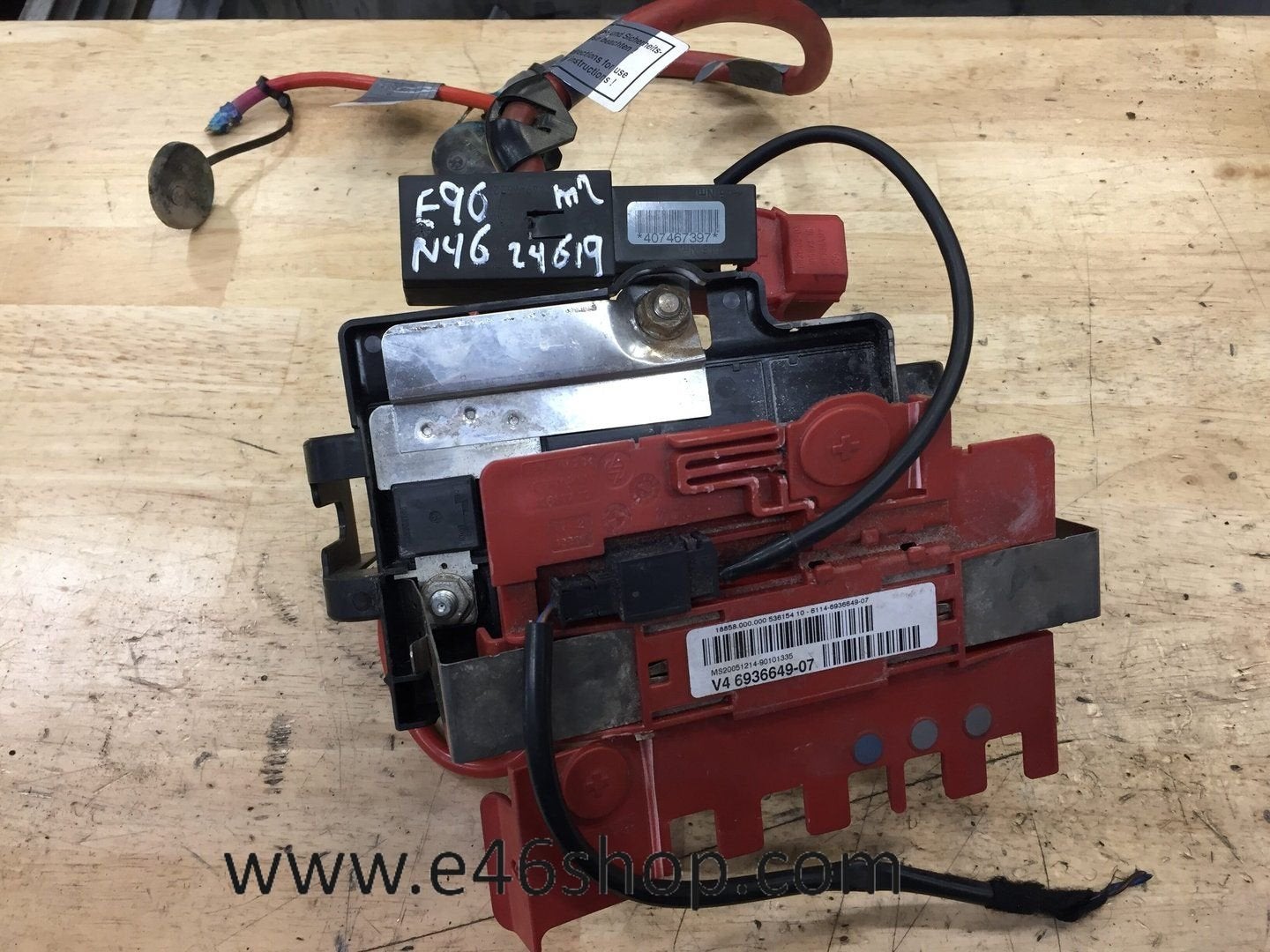 Accu plus klem BMW E90 E91 318i N46 MOTOR OE 6938489, Auto-onderdelen, Accu's en Toebehoren, Gebruikt, -, -, Ophalen of Verzenden