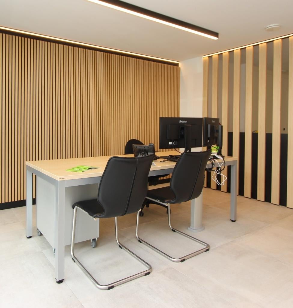 bureau met opbergkast, Autres marques, 95 cm, Métal, Comme neuf