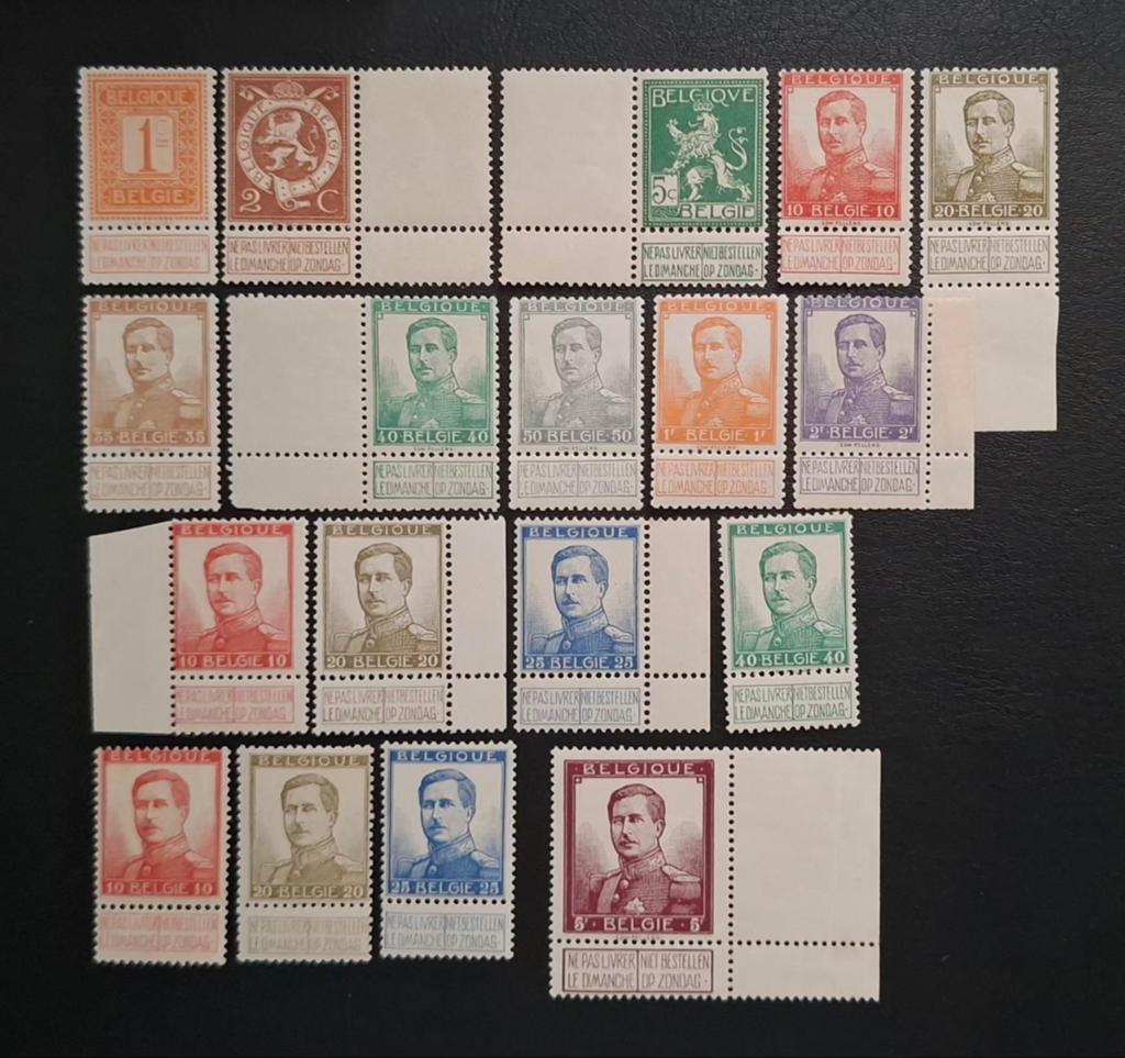 België: OBP 108/25 ** Pellens 1912., Koninklijk huis, Orginele gom, Ophalen of Verzenden, Zonder stempel