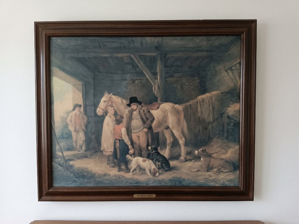 peinture encadrée - George Morland, Enlèvement, Animaux, Toile, Encadré