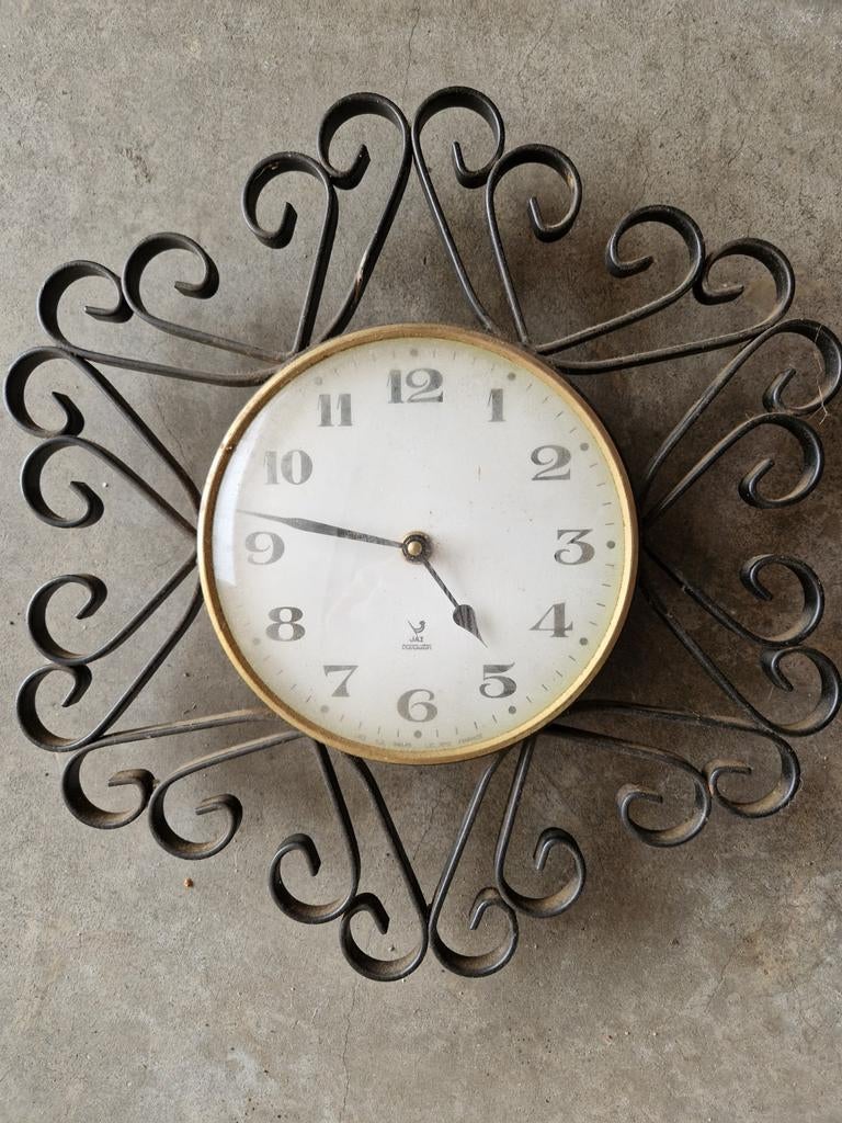 Uurwerk voor aan de muur te hangen/ oud, Enlèvement, Utilisé, Analogique, Autres types