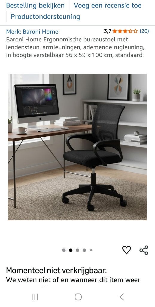Ergonomische bureaustoel, Neuf, Enlèvement, Chaise de bureau, Ergonomique