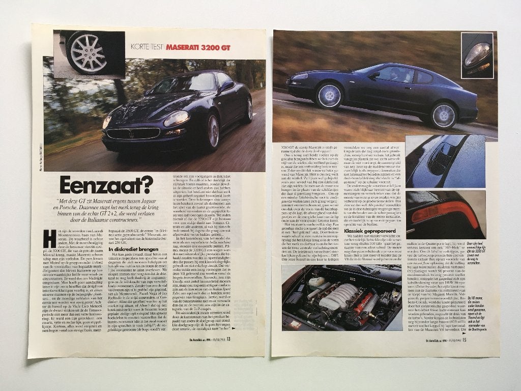 Article Maserati 3200GT, Livres, Enlèvement ou Envoi, Comme neuf, Autres marques