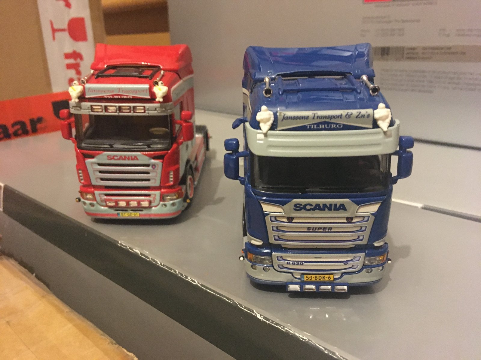 Setje WSI Janssens transport 1:50, Hobby en Vrije tijd, Ophalen of Verzenden, Zo goed als nieuw, Bus of Vrachtwagen, Wsi