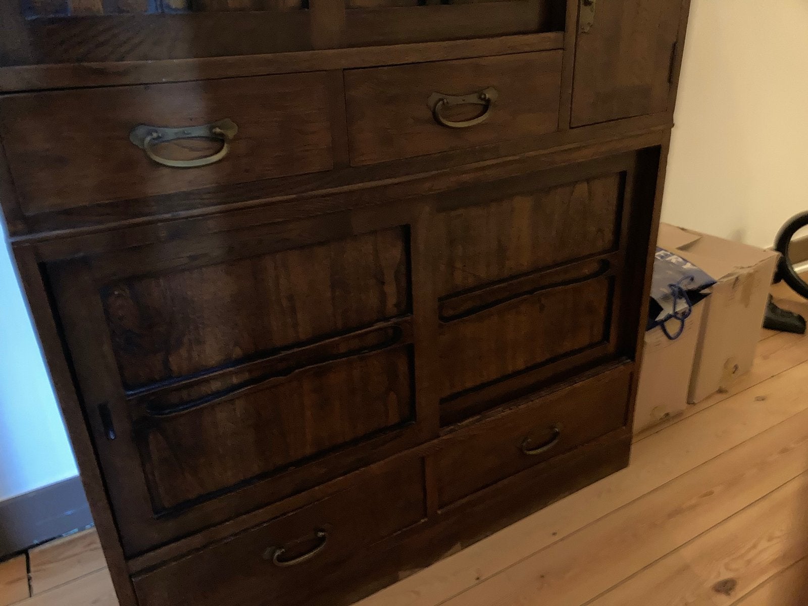 Vente d’une antique armoire japonaise Tensu, Huis en Inrichting, 100 tot 150 cm, Tensu japonais, Ophalen of Verzenden, Zo goed als nieuw
