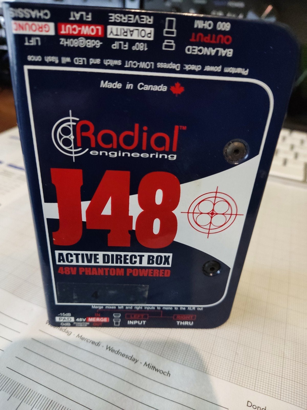 radial J48 actieve DI box, Muziek en Instrumenten, Ophalen of Verzenden, Zo goed als nieuw