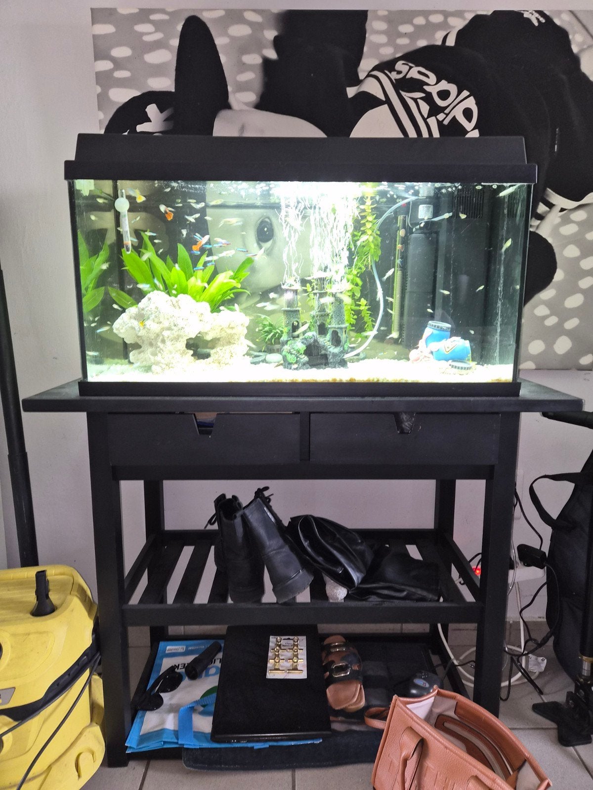 visbak juwel met alles erbij 80cm lang, Ophalen, Pomp, Juwel