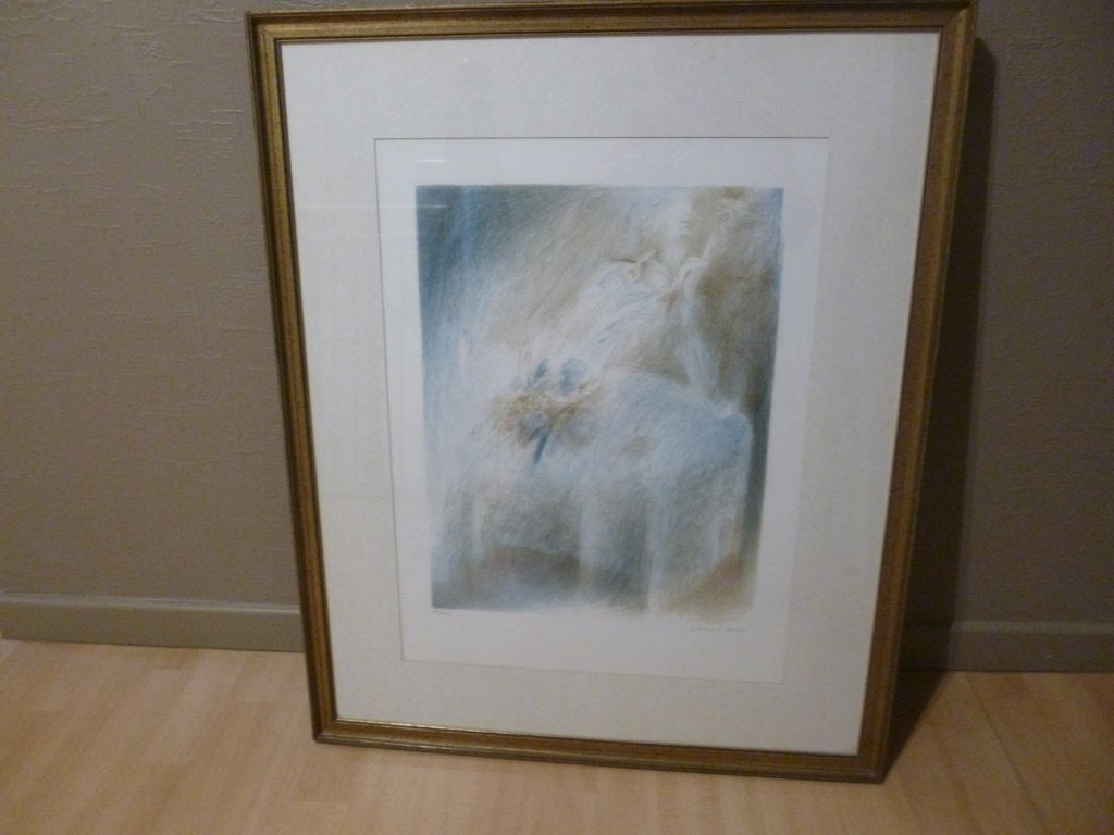 prachtige tekening André Deroo, Antiek en Kunst, Kunst | Schilderijen | Modern, Ophalen of Verzenden, Bloemen