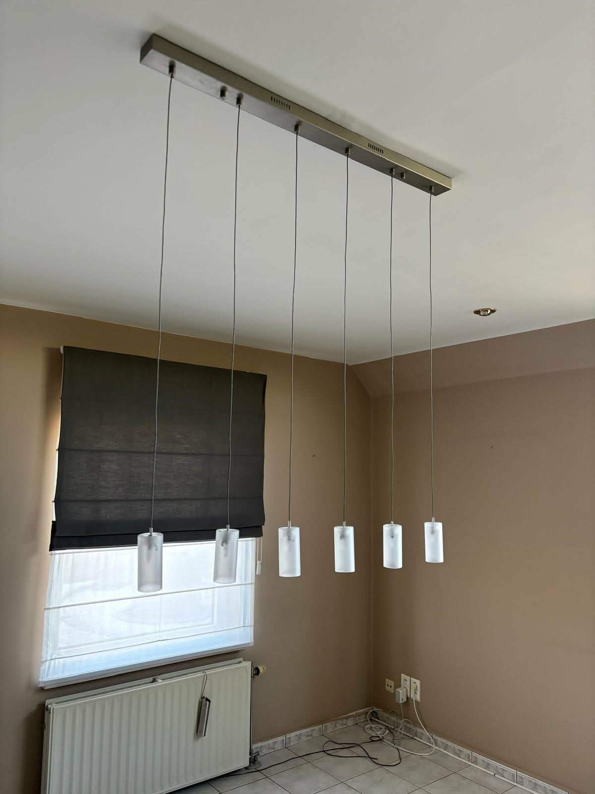 Verlichting uit chrome en melkglas,LED lampen, Ophalen