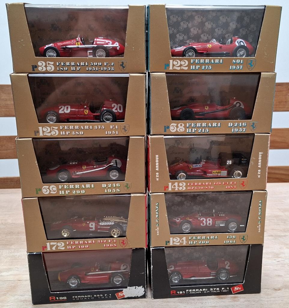 10 Ferrari F1 Brumm modellen, Hobby en Vrije tijd, Ophalen of Verzenden, Zo goed als nieuw, Auto, Overige merken