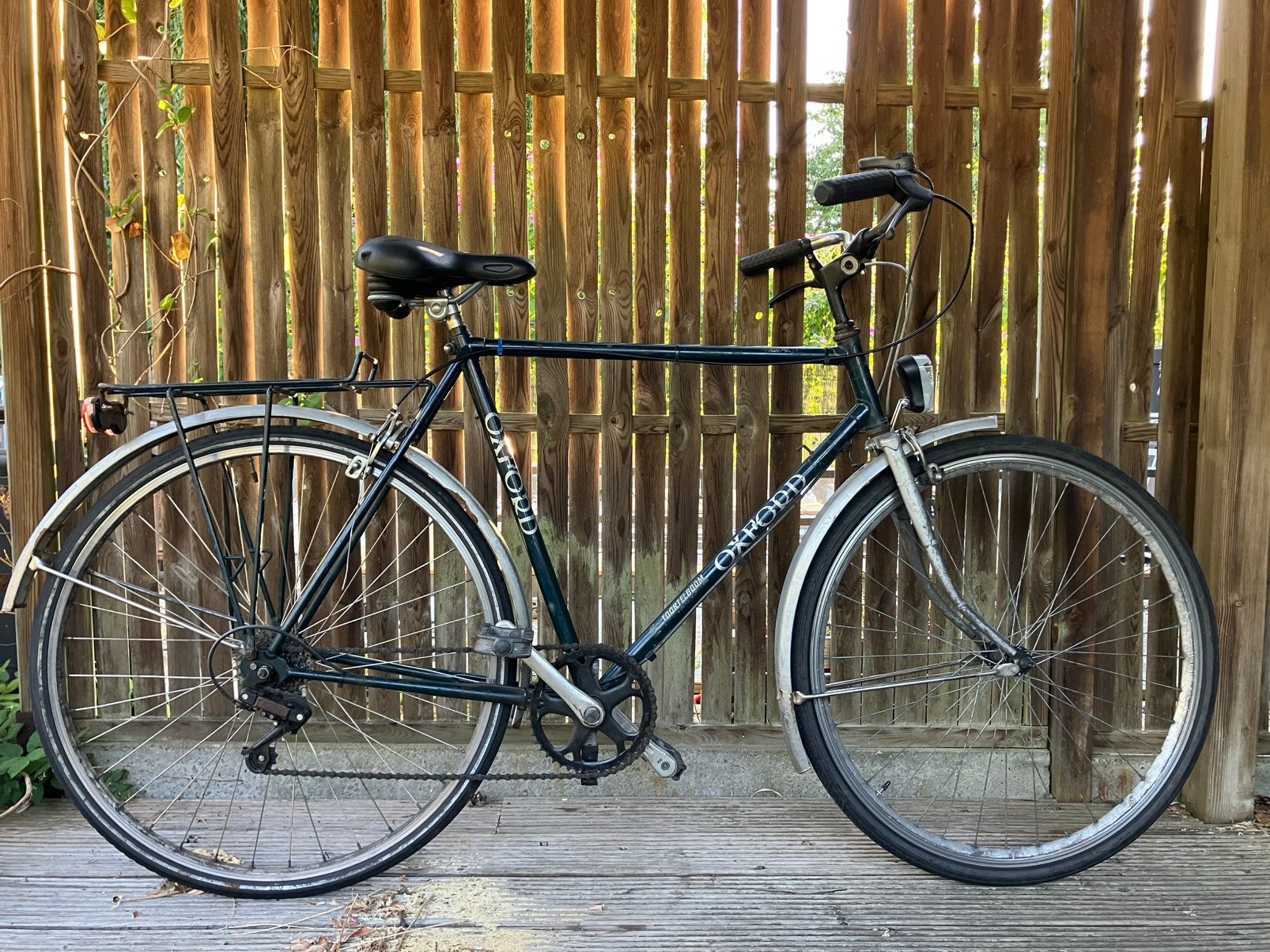 Oxford Herenfiets Stadfiets Stationfiets Vintage Retro, Fietsen en Brommers, Gebruikt, Vering, Velgrem, 53 tot 57 cm