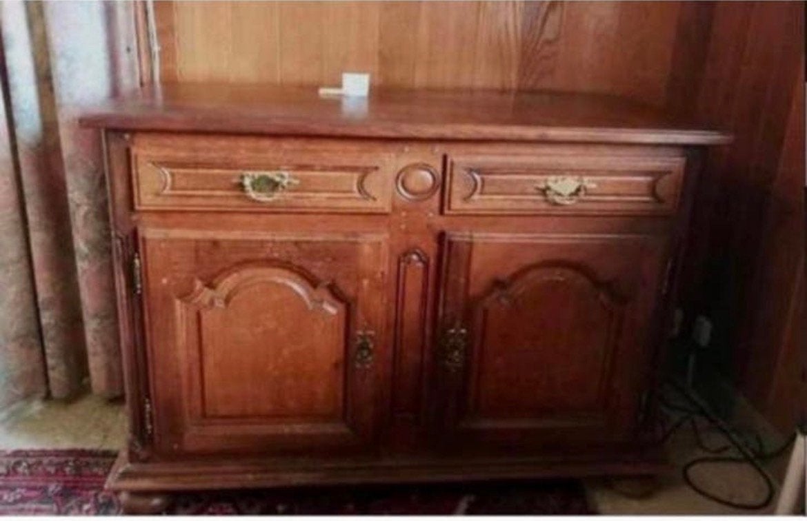 Ancien buffet 2 portes / dressoir, Enlèvement, Utilisé