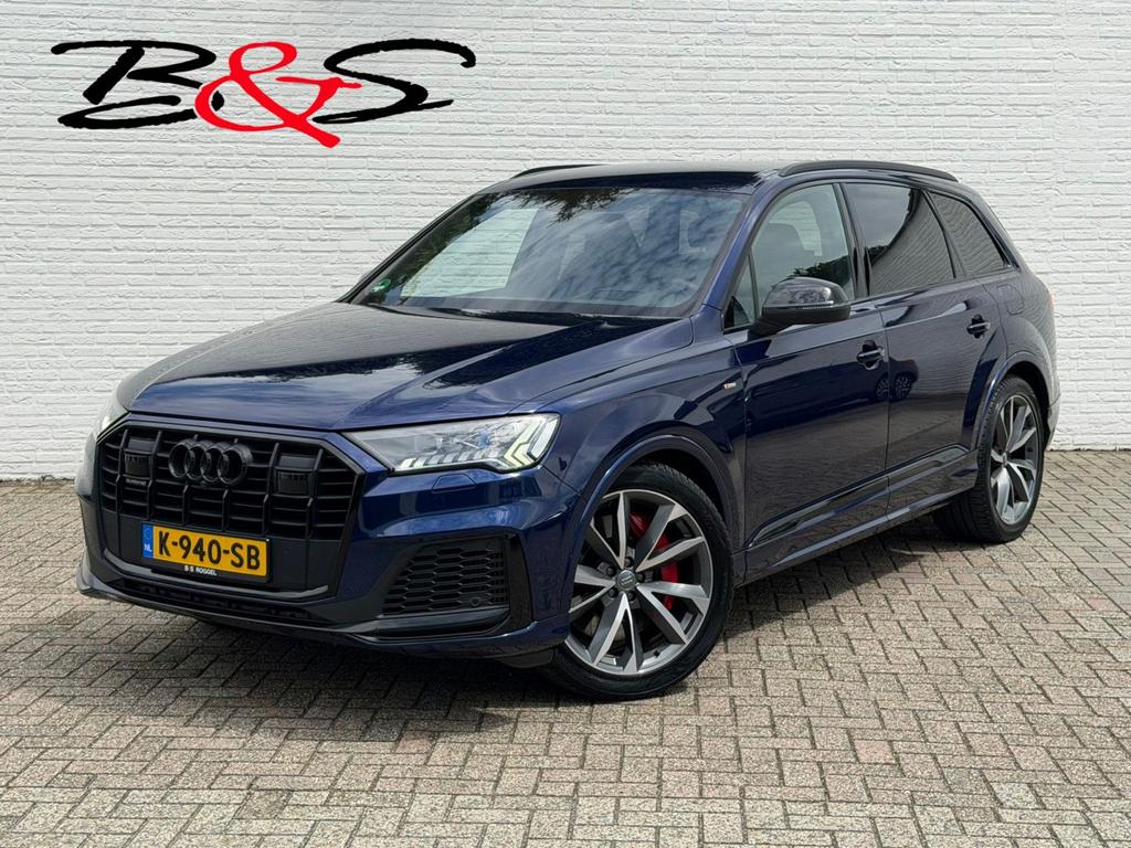 Audi Q7 60 TFSI e 335Kw Competition S-line Luchtvering Led L, Auto's, Audi, Automaat, Blauw, Bedrijf, Q7