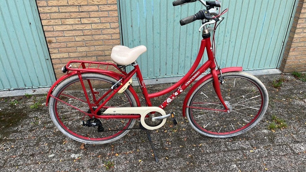 fiets oxford type fleur 26inch rood opknapper, Gebruikt, Velgrem, Versnellingen, Oxford