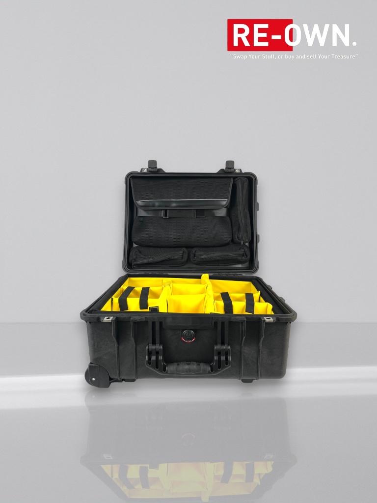 Pelicase / Peli case 1560 + vlakverdeling + laptop sleeve, TV, Hi-fi & Vidéo, Photo | Sacs pour appareil, Enlèvement ou Envoi