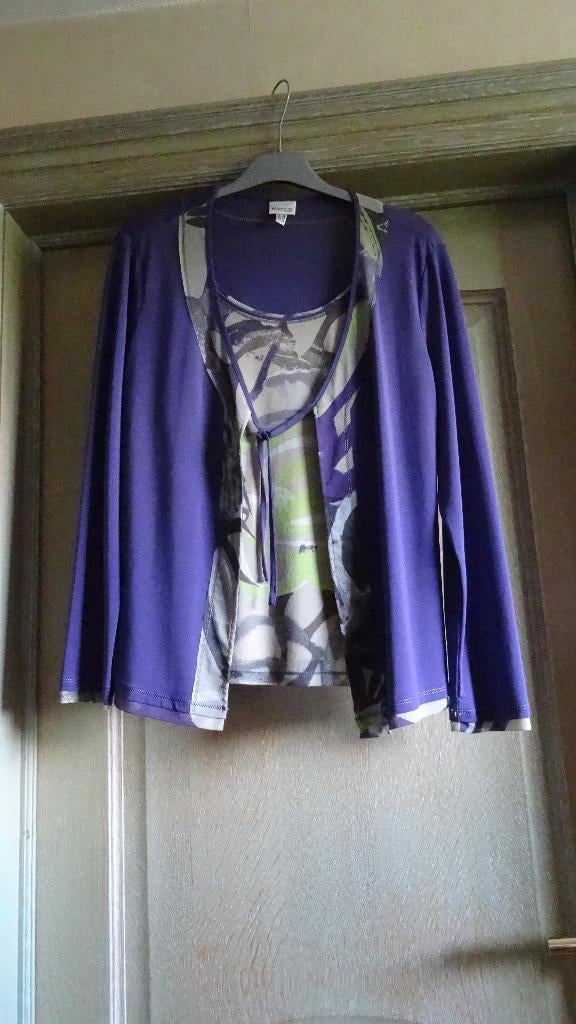 BLOUSE 2 IN 1 VAN "MAYERLINE", Kleding | Dames, Blouses en Tunieken, Mayerline, Overige kleuren, Maat 42/44 (L), Ophalen of Verzenden