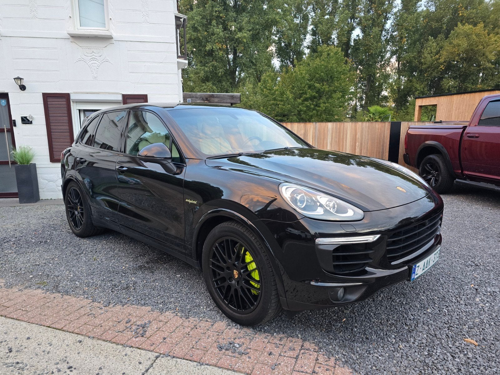 porsche Cayenne S E-Hybrid full option reeds blanco gvv, Auto's, Automaat, 2995 cc, Zwart, Leder