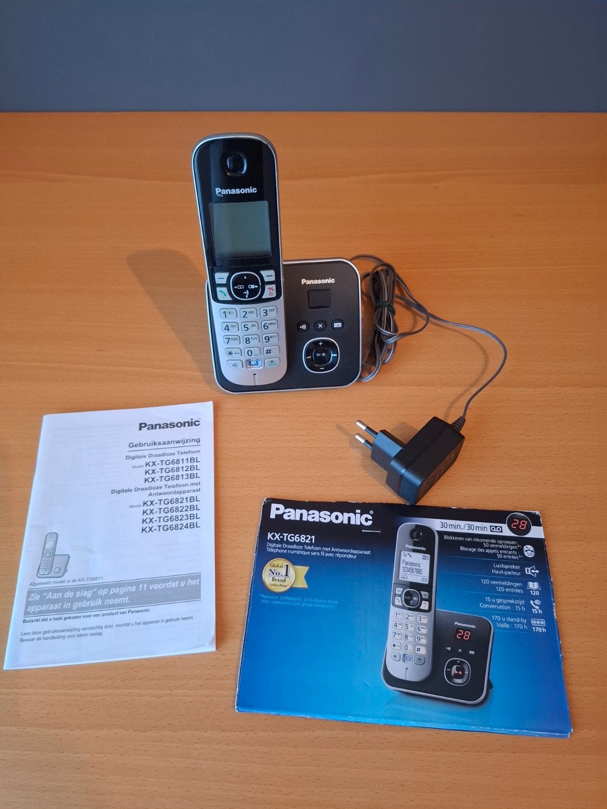 Digitale draadloze telefoon Panasonic, Telecommunicatie, Vaste telefoons | Handsets en Draadloos, Ophalen, Zo goed als nieuw, 1 handset