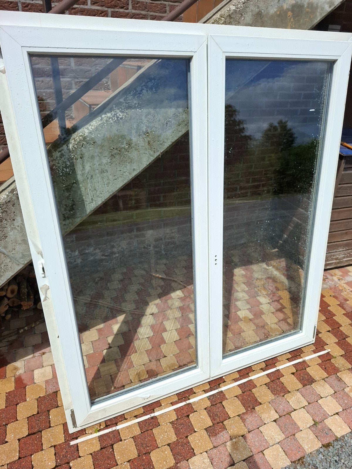 Dubbel raam pvc, Doe-het-zelf en Bouw, Raamkozijnen en Schuifdeuren, Ophalen
