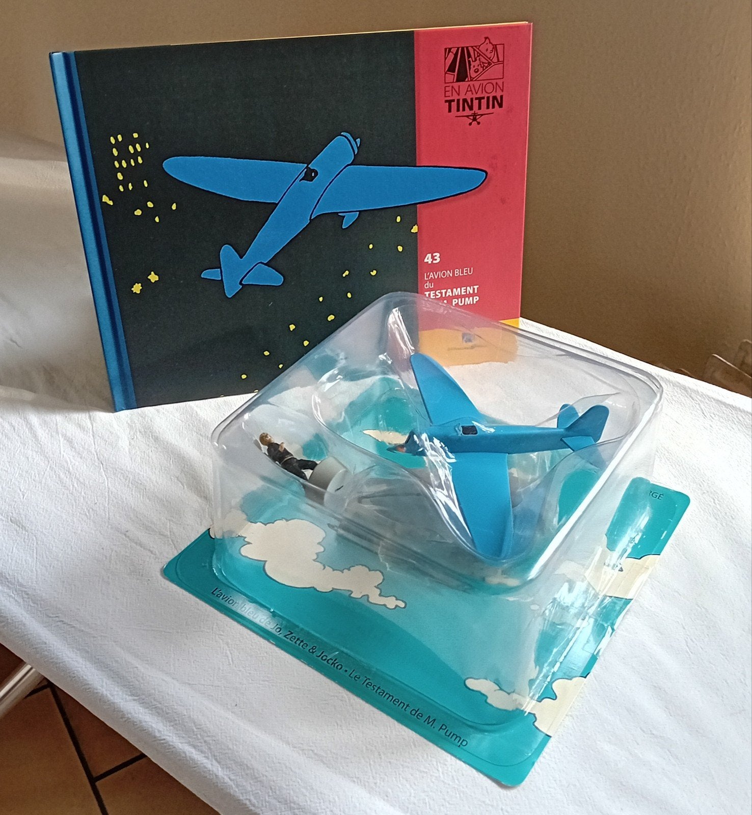 Kuifje vliegtuig nr. 43 Het blauwe vliegtuig, Ophalen of Verzenden, Kuifje, Nieuw, Beeldje of Figuurtje