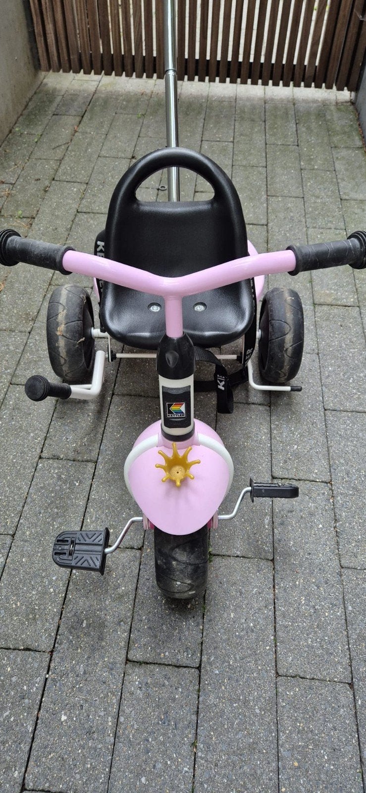 Kettler driewieler Startrike, Ophalen, Duwstang