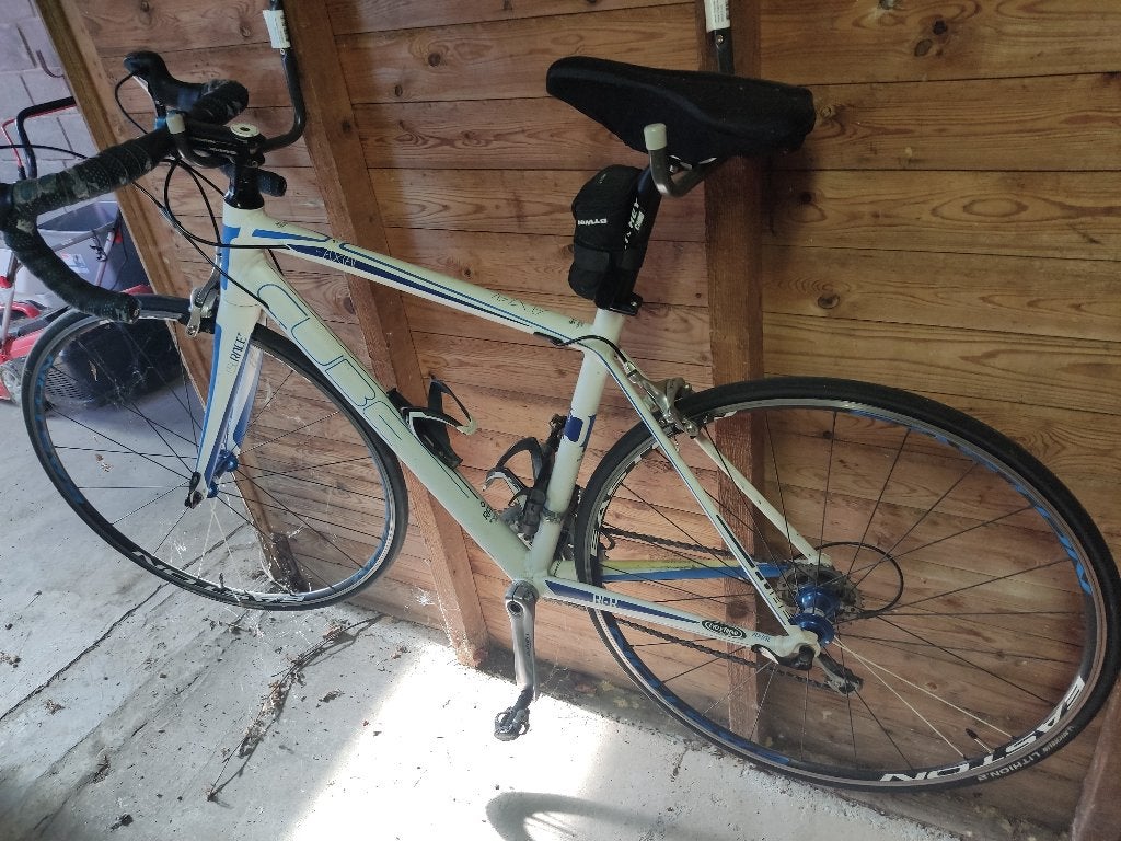 Cube wit blauwe koersfiets mt 53, Gebruikt, 10 tot 15 versnellingen, Overige maten, 50 tot 53 cm