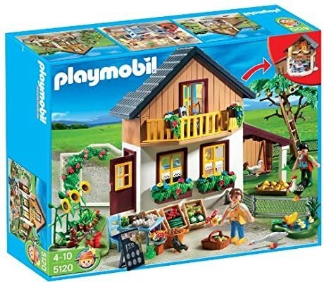 PLAYMOBIL 5120 - Maison de fermiers et marché - magasin bio, Enfants & Bébés, Enlèvement ou Envoi, Bâtiment, Comme neuf, Kit complet