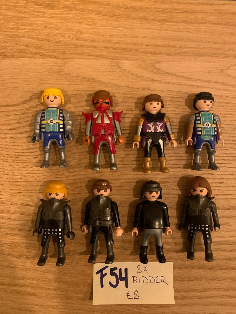 PLAYMOBIL F54: LOT 8 RIDDERS, Losse onderdelen, Ophalen of Verzenden, Zo goed als nieuw, Knights