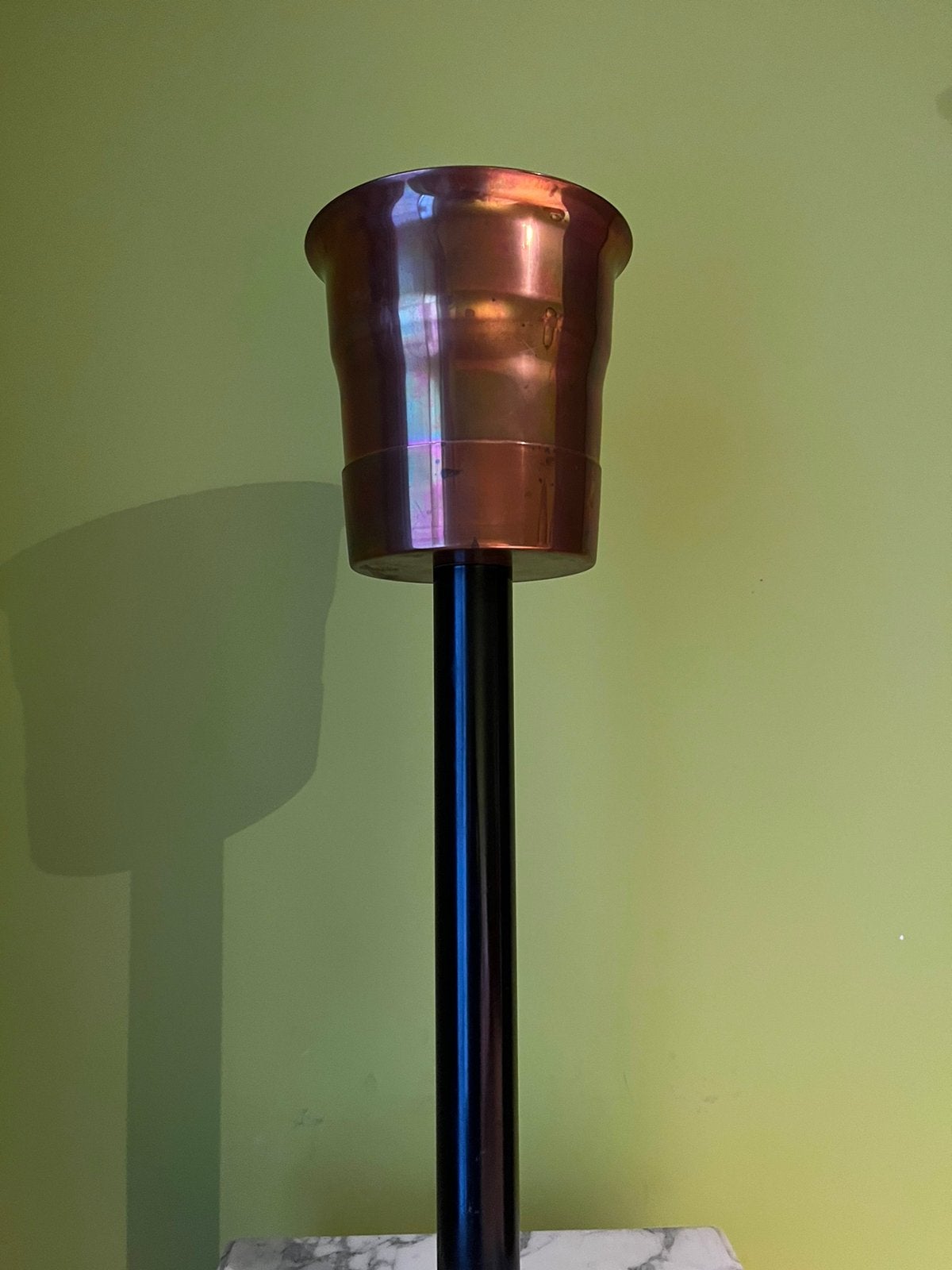 Koperen antieke champagne emmer op staander, Antiek en Kunst, Ophalen