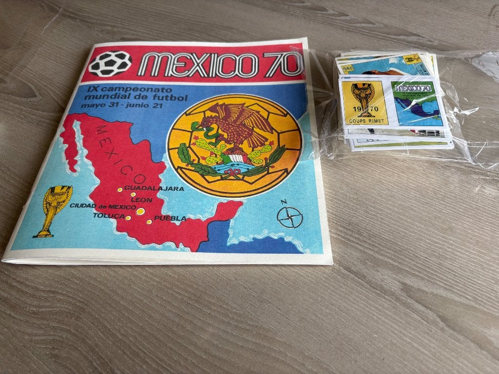 Panini WK 1970 Mexico, Ophalen of Verzenden, Zo goed als nieuw, Stickers en Plaatjes