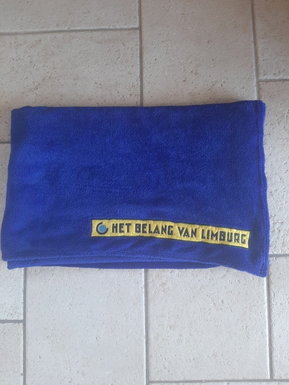 Strandlaken Het Belang Van Limburg, Ophalen of Verzenden, Blauw