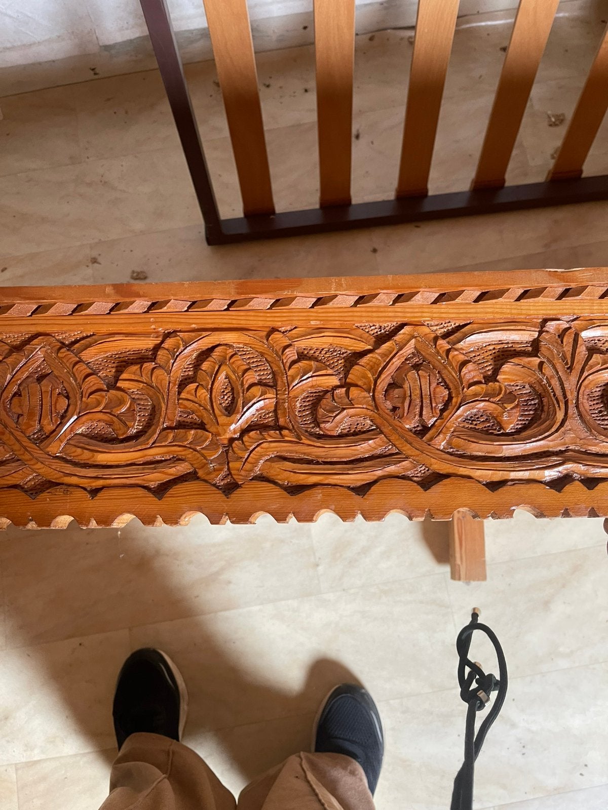 Salon marocain, Ophalen