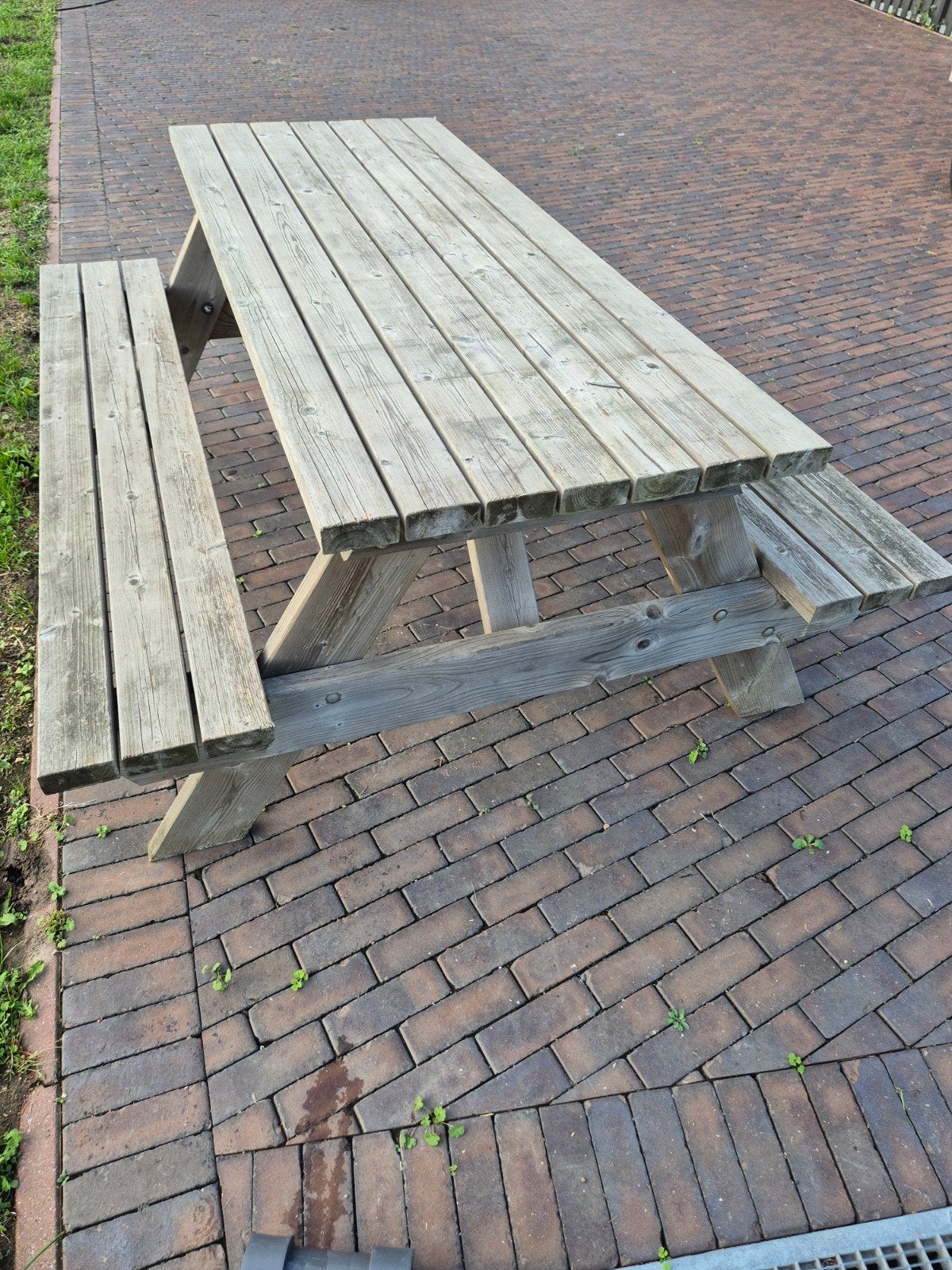 3 Stevige Houten Picknicktafels te Koop, Tuin en Terras, Ophalen