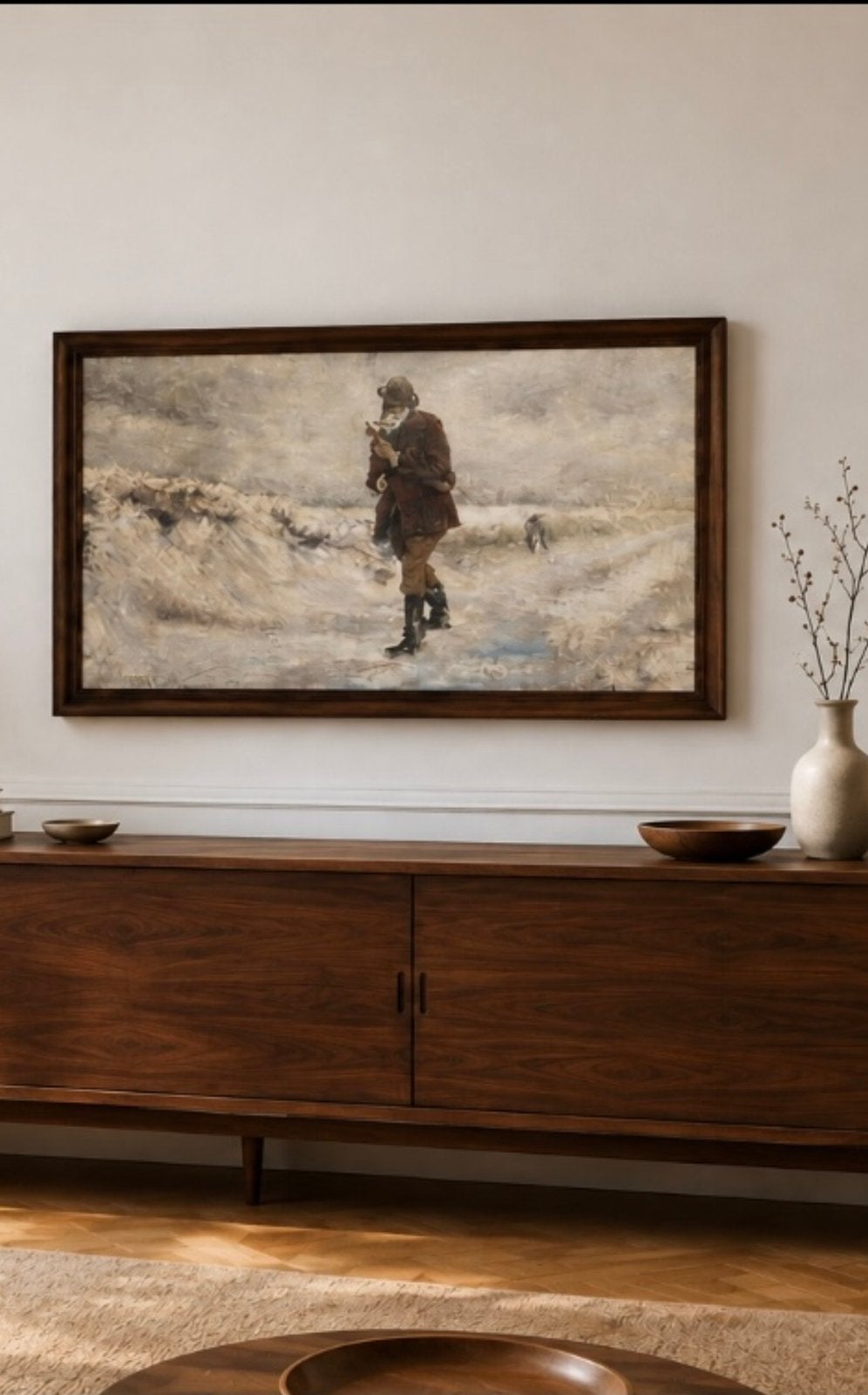 Grand tableau:le violoniste 44x77 cm, Antiquités & Art, Enlèvement