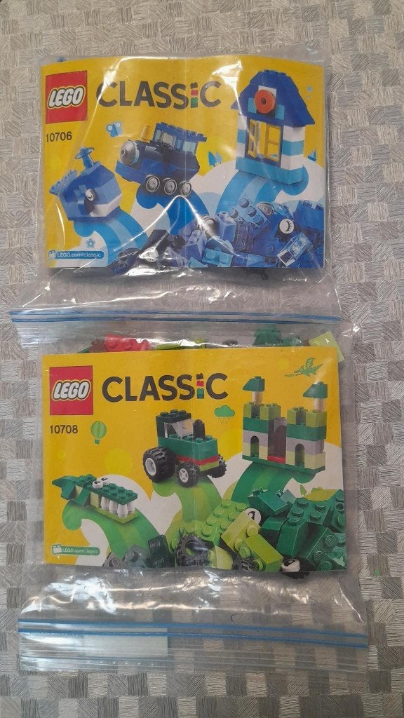 2 Bouwsetjes van lego Classic. Samen te koop, Kinderen en Baby's, Lego, Inclusief instructies, Ophalen of Verzenden, Zo goed als nieuw