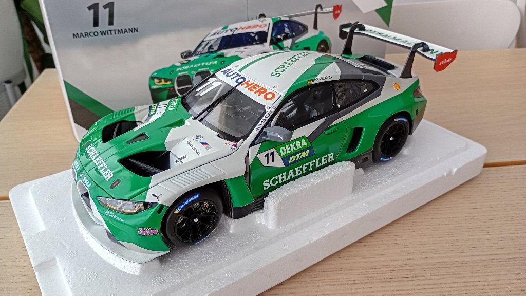 BMW M4 GT3 DTM 1:18 Minichamps, Enlèvement ou Envoi, Comme neuf, Voiture, MiniChamps